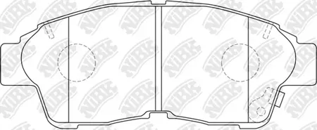 NIBK PN1322 Колодки торм.передние Toyota Camry 2.2 92-96 Corolla 95-02