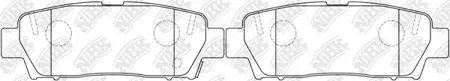 NIBK PN1323 Колодки торм.задние Toyota Mark II GX90 92-96
