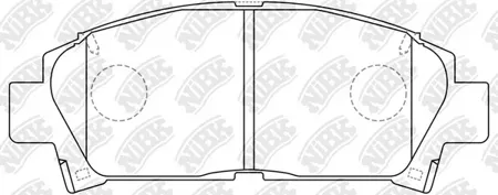 NIBK PN1362 Колодки торм.передние Toyota Carina E 1.6-2.0D 93-97 Avensis 1.6i-2.0TD 97-00