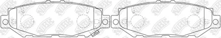 NIBK PN1363 Колодки торм.задние Lexus GS 300,430 93>LS 400 94-00
