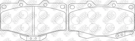 NIBK PN1387 Колодки торм.передние Toyota 4 Runner 2.7i3.4i3.0TD 95>