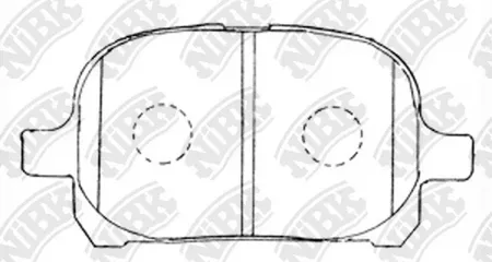 NIBK PN1401 Колодки торм.передние Toyota Camry 2.2i3.0i & 24V 96>