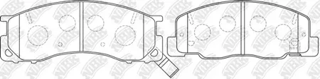 NIBK PN1405 Колодки торм.передние Toyota Liteace CR50G 96>