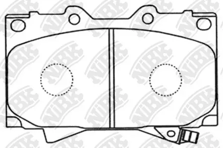 NIBK PN1411 Колодки торм.передние Toyota Land Cruiser 100 4.7i 32V4.2TD 98>
