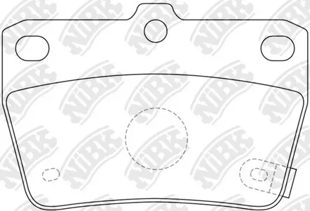 NIBK PN1424 Колодки торм.задние Toyota RAV4 1.82.0WTiD 00>