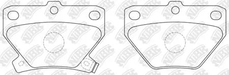 NIBK PN1454 Колодки торм.задние Toyota Yaris 1.0-1.51.4D Celica 1.8 WT-i 99>