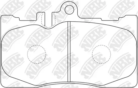 NIBK PN1455 Колодки Lexus RX300, LS430 00-06