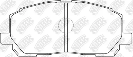NIBK PN1457 Колодки торм.передние Lexus RX 300 98-03