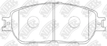 NIBK PN1480 Колодки торм.передние Lexus ES 250300300 & 24V USA model 98>