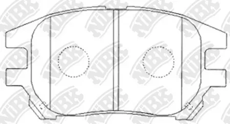 NIBK PN1481 Колодки торм.передние