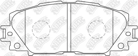 NIBK PN1508 Колодки торм.передние Toyota Yaris 1.3VVTi1.4D-4D 06>