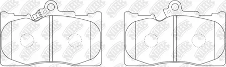 NIBK PN1547 Колодки торм.передние Lexus GS350, GS460, IS250 05-13