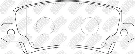 NIBK PN1827 Колодки торм.задние диск 15' Toyota Corolla 1.4i1.62.0D 01> Verso 1.82.0D 02>