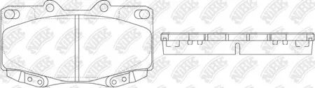 NIBK PN1830 Колодки торм.передние Toyota Hilux 05=>