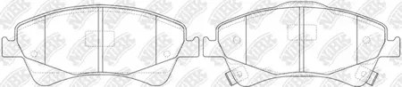 NIBK PN1837 Колодки торм.передние Toyota Auris Avensis Verso 1.6-2.2D 09>