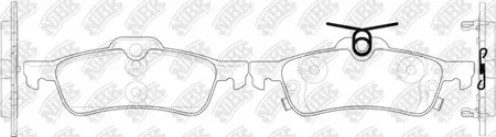 NIBK PN1840 колодки дисковые задние Toyota Yaris 1.0VVT-i1.3VVT-iD-4D 06>