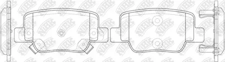 NIBK PN1842 Колодки торм.задние Toyota Verso S 09=>