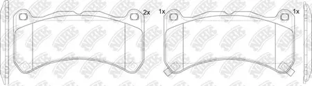 NIBK PN1850 Колодки торм.передние Lexus IS F USE20 5.0 08>