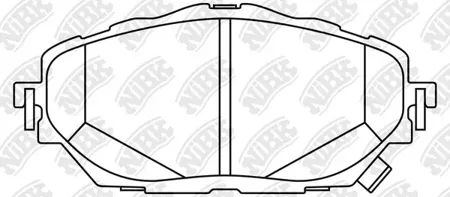 NIBK PN1858 Колодки торм.передние Toyota Corolla 19>