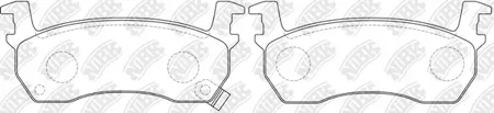NIBK PN2131 Колодки торм. Nissan Micra 82-