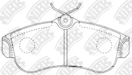 NIBK PN2180 Колодки торм.передние Nissan Primera 2.02.0TD 90-02 Almera 1.51.82.2TDi 00>