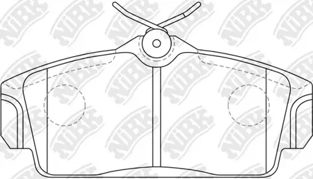 NIBK PN2230 Колодки торм.передние Nissan Primera 1.6i-2.0i2.0TD &16V 96-02