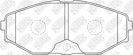NIBK PN2261 Колодки торм.передние Nissan Maxima QX 2.0i-3.0i 24V 00>