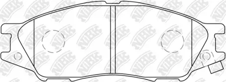 NIBK PN2435 Колодки торм.передние Nissan Sunny B15 98> Almera Classic 06>
