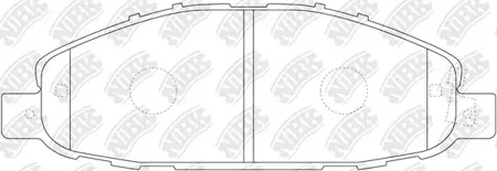 NIBK PN2475 Колодки торм.передние