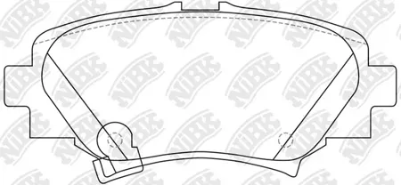 NIBK PN25004 Колодки задние Mazda 3 1.52.02.2D 13>