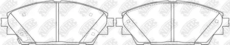 NIBK PN25005 Колодки торм.передние Mazda 3 BM,CX-3