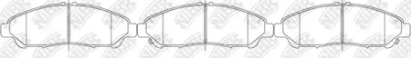 NIBK PN28001 Колодки торм.передние Acura MDXZDX07-11, Honda Pilot 09-11