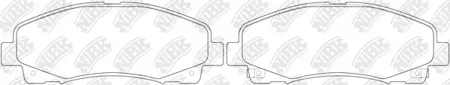 NIBK PN28003 Колодки торм.передние