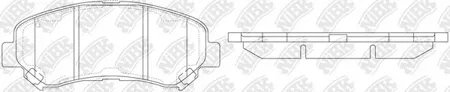 NIBK PN2801 Колодки торм.передние Nissan Qashqai , X-Trail 07 =>
