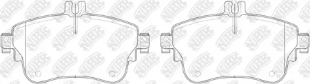 NIBK PN31008 Колодки торм.передние MB W176W246 180 11>