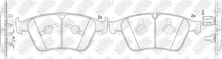NIBK PN31014 Колодки торм.передние