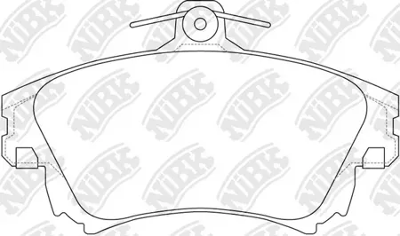 NIBK PN3126 Колодки торм.передние Volvo S40V40 1.6i-1.9Di 97-03