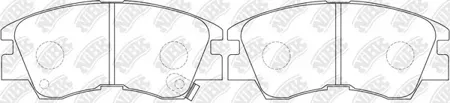 NIBK PN3172 Колодки торм.передние Mitsubishi Pajero 3.02.5TD 87-91L300 1.6-2.5TD <94