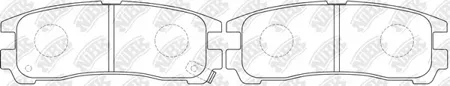 NIBK PN3174 Колодки торм.задние Mitsubishi Galant 1.8-2.52.0DGDi 92-00Eclipse 95>