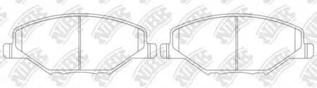 NIBK PN33002 Колодки торм.передние 131,6х17,7х52,2 Skoda Fabia 1.2, VW Polo RUS 1.6 12>