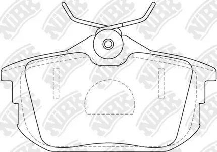 NIBK PN3593 Колодки торм.задние Volvo S40 all 95-04
