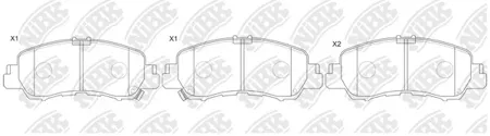 NIBK PN3816 Колодки торм.передние