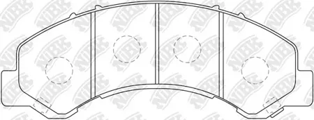 NIBK PN4491 Колодки торм.перед.