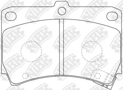 NIBK PN5232 Колодки торм.передние Mazda 121 1.3 90-96323 1.3-1.81.7D 89-98