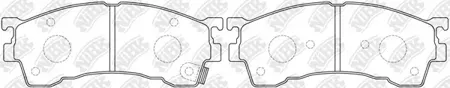 NIBK PN5239 PN5239-NIBK колодки дисковые п. Mazda 626 1.8-2.5/2.0D/Xedos 6 1.6 16V/2.0 92>