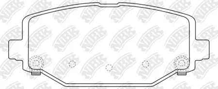 NIBK PN53005 Колодки торм.задние Chrysler Voyager 3.62.8CRDi 11>