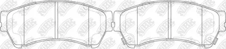 NIBK PN5806 Колодки торм.передние Mazda 6 1.82.02.5 07>