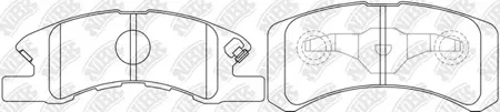 NIBK PN6428 Колодки торм. Mitsubishi MIRAGE 12- 1.0