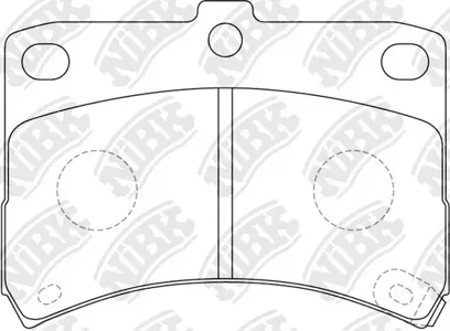 NIBK PN6429 Колодки торм.передние Daihatsu Cuore 1.0i 98-03