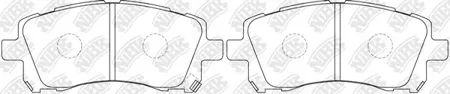 NIBK PN7390 Колодки торм.передние Subaru Forester 2.0 02> Legacy 2.5i 4WD 96-99